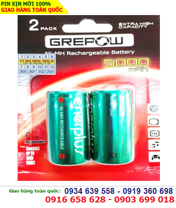 EnerPlus C5000mAh; Pin sạc trung C 1.2v chất lượng cao NiMh EnerPlus C5000mAh 